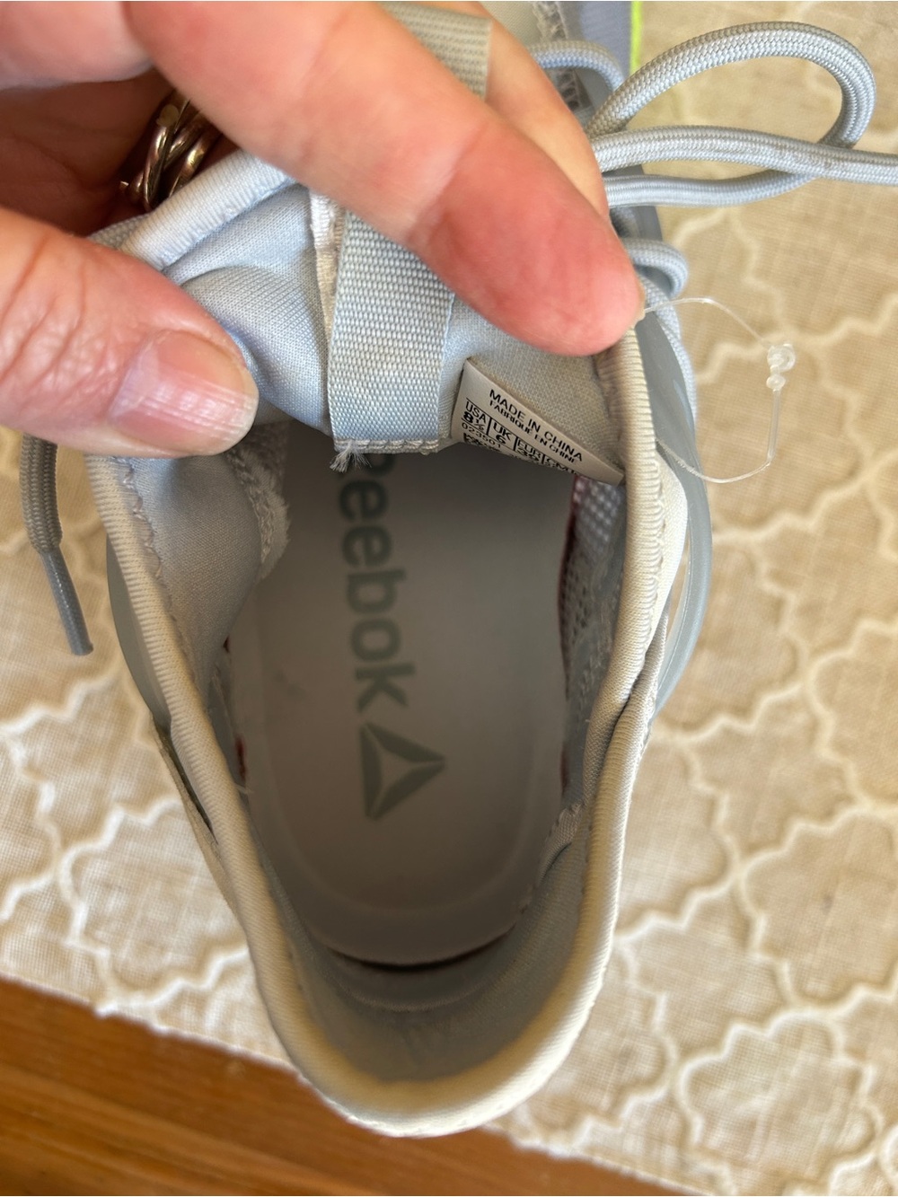 Reebok Hayasu Women's Gray Lace-Up Athletic Shoes like new in box, size 8.5 - Picture 7 of 11